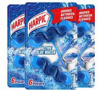 Harpic Active Fresh Toilet Rim Block Twin Pack, Atlantic Burst, Pack