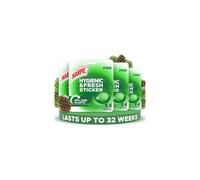 Harpic Hygienic Fresh Sticker Adhesive Toilet Block Pine Pack 4 x 4 Stickers Toilet Freshener No Plastic Applicator Up to 32 weeks of Freshness