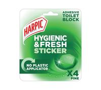 Harpic Hygienic Fresh Sticker Adhesive Toilet Block Pine (Pack of 6) 3275287