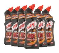 Harpic Power Plus Powerful Toilet Cleaner Removes Limescale 6 x 750ml