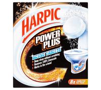 Harpic Powerplus Active Tablets, Original Scent, Pack 1 x 8 Tablets, Deep Clean Without Scrubbing, Removes 100% Limescale, Toilet Cleaner