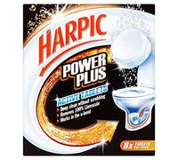 Harpic Powerplus Active Tablets, Original Scent, Pack 1 x 8 Tablets, Deep Clean Without Scrubbing, Removes 100% Limescale, Toilet Cleaner