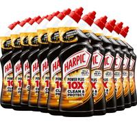 Harpic Powerplus Toilet Cleaning Gel, Original Scent, Pack 12 x 750 ml, Removes Limescale, Kills 99.9% of Bacteria, Powerful Deep Clean Toilet Cleaner, toilet freshener