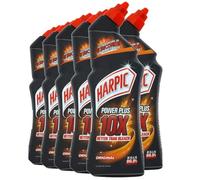 Harpic Powerplus Toilet Cleaning Gel, Original Scent, Pack 6 x 750 ml, Removes Limescale, Kills 99.9% of Bacteria, Powerful Deep Clean Toilet Cleaner, toilet freshener