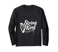 Harpist Harp Lover String King Long Sleeve T-Shirt