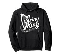 Harpist Harp Lover String King Pullover Hoodie