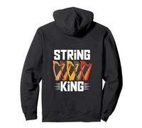 Harpist Harp Lover String King Pullover Hoodie