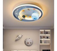 Harpochten Children's Room Ceiling Light LED Ceiling Lamp Dimmable With Remote Control Decorative Moon Surface Astronaut Design Chandelier Boy Girl Bedroom Pendant Light Modern Children's Room Pendant