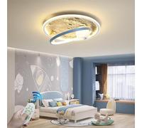 Harpochten LED Ceiling Light Modern Ceiling Lamp Dimming with Remote Control 3000K-6000K Children's Room Lamp Baby Bedroom Decorative Moon Surface Astronaut Design Chandelier Children's Room Ceiling(5