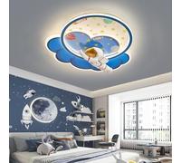 Harpochten LED Children's Room Ceiling Light, Modern Dimmable Ceiling Lamp With Remote Control, Unicorn Astronaut Design, Boys And Girls Room Lighting For Bedroom, Living Room, Study, Dining Room Lamp