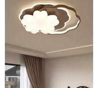 Harpochten LED Dimmable Ceiling Light Modern Wooden Ceiling Lamp with Remote Control Light Color/Brightness Adjustable Bedroom Lamp Acrylic Lighting Dining Room Living Room Hallway Ceiling Chandelier