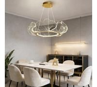 Harpochten Modern LED Ceiling Light Creative Ceiling Lamp Luxury Dimmable Lights Acrylic Suitable for Living Room Dining Room Bedroom Hotel Office and Other Indoor Lighting(48 * 20cm)