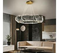 Harpochten Modern LED Ceiling Light Creative Ceiling Lamp Luxury Dimmable Lights Acrylic Suitable for Living Room Dining Room Bedroom Hotel Office and Other Indoor Lighting(86 * 20cm)