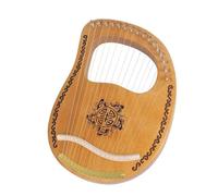 Harps Musical Instruments 16 Strings Lyre Harp Wooden Mahogany 16-Tone String Musical Instrument With Tuning Wrench Adult Beginners