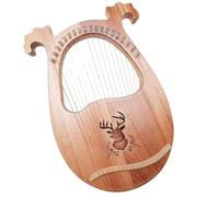 Harps Musical Instruments 19-string Beginner Harp Easy To Learn Portable Small Musical Instrument Classic Wood Color With Pattern