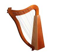 Harps Musical Instruments Small Harp Instrument For Beginners, Easy To Learn, Portable, 15-string Original Wood Color Harp