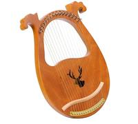 Harps Musical Instruments Small Harp Instrument For Beginners, Easy To Learn, Portable, 16 Strings, Natural Wood Color
