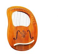 Harps Musical Instruments Wooden Mahogany 19 Strings Harp Musical Instrument For Classical Music Lovers Beginner Easy To Learn(Full-blown flower A)