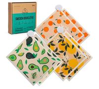 Harps&Seb Swedish Dishcloths - 6 Pack, Reusable Paper Towels with Clips, Super Absorbent Washable Non-Scratch Swedish Dish Towels, No Odor, Biodegradable