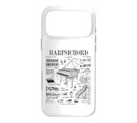 Harpsichord Player Vintage Patent Keyboard Music Instrument Case for iPhone 17 Pro Max