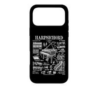 Harpsichord Player Vintage Patent Keyboard Music Instrument Case for iPhone 17 Pro Max