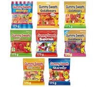 Harribo Mixed Gummy Sweets Any 4 Pack, 175g | Any 4 Assorted Haribo Share Size Gummy Sweets