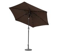 Harrier 2.7m Garden Parasol with Crank Handle & Tilt Function [5 Colour Options] - Outdoor Garden Patio Umbrella with Optional Waterproof Cover + Weights