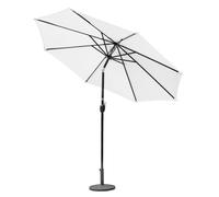 Harrier 2.7m Garden Parasol with Crank Handle & Tilt Function [5 Colour Options] - Outdoor Garden Patio Umbrella with Optional Waterproof Cover + Weights