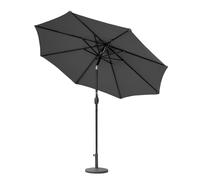Harrier 2.7m Garden Parasol with Crank Handle & Tilt Function [5 Colour Options] - Outdoor Garden Patio Umbrella with Optional Waterproof Cover + Weights