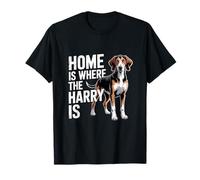 Harrier Dog Owner Lover Funny Home is Where The Harry is T-Shirt