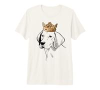 Harrier Dog Wearing Crown Premium T-Shirt