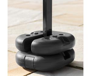 Harrier Heavy Duty Gazebo Weights - 2x Styles: Sandbags Or Concrete Solid Bases - Pack of 4/6 | Simply Anchor Your Garden Gazebo | Premium Marquee Leg