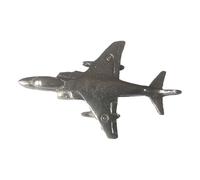 Harrier Jump Jet polished pewter metal lapel pin badge