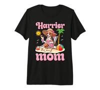 Harrier Mom Beach Summer Vacation Dog Mother Mommy Mama Premium T-Shirt