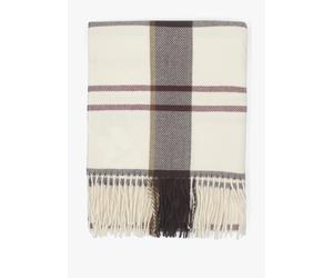 Harriet Light Muted Tartan Scarf - Beige Fabric / One Size