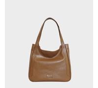 Harriet' Pebble Grain Real Leather Slouchy Hobo Bag Assots London Tan One Size