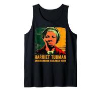 Harriet Tubman Underground Railroad Hero Freedom Portrait Tank Top