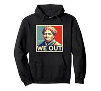 Harriet Tubman We Out Freedom Message Historic Portrait Pullover Hoodie