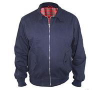 Harrington Jacket Classic/Retro/Mod/Scooter by SKYTEXUK, 10 colours, sizes XS - 6XL (7XL, Navy)