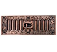 Harrington Marley Aluminium Victorian Style Air Brick Cover Sliding Vent Ornate/Decorative Antique Copper Finish