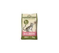 Harringtons Complete Dry Adult Cat Food Salmon 2kg (Pack of 4) - Tasty Natural Goodness