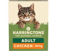 Harringtons Complete Dry Adult Cat Food Chicken 800g (Pack of 5) - Tasty Natural Goodness