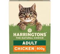 Harringtons Complete Dry Adult Cat Food Chicken 800g (Pack of 5) - Tasty Natural Goodness