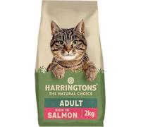 Harringtons Complete Dry Adult Cat Food Salmon 2kg (Pack of 4) - Tasty Natural Goodness