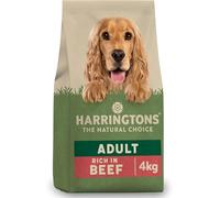 Harringtons Complete Dry Adult Dog Food Beef & Rice 4kg (Pack of 3) - Made with All Natural Ingredients