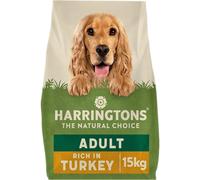 Harringtons Complete Dry Adult Dog Food Turkey & Veg 15 kg - Made with All Natural Ingredients, Packaging may vary