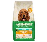 Harringtons Complete Puppy Dry Dog Food Turkey & Rice 1.7kg (Pack of 4) - Made with All Natural Ingredients