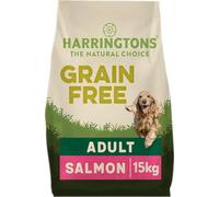 Harringtons Complete Grain Free Hypoallergenic Salmon & Sweet Potato Dry Adult Dog Food 15kg - Made with All Natural Ingredients