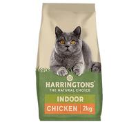 Harringtons Complete Indoor Dry Adult Cat Food Chicken 2kg (Pack of 4) - Tasty Natural Goodness