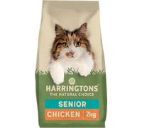 Harringtons Complete Senior Dry Cat Food Chicken 2kg (Pack of 4) - Tasty Natural Goodness